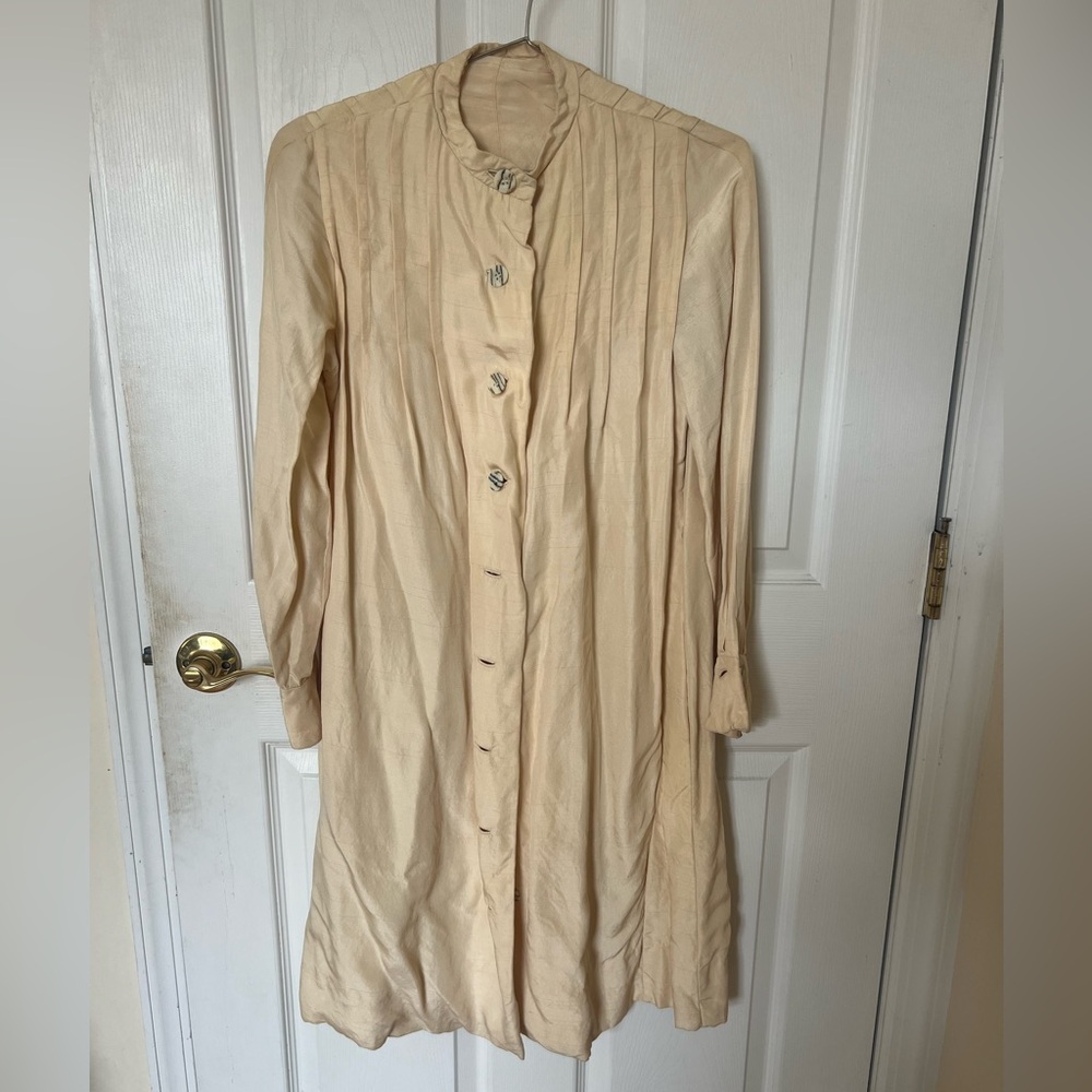 Gorgeous, handmade vintage butter yellow coat